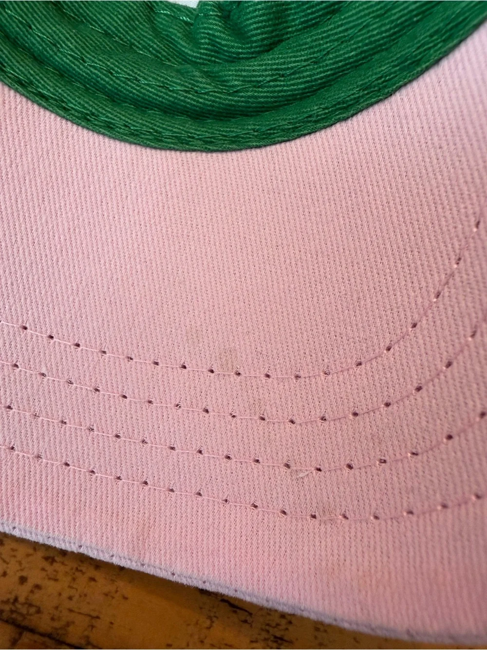 John Deere Pink and White Kids Baseball Cap with Horse